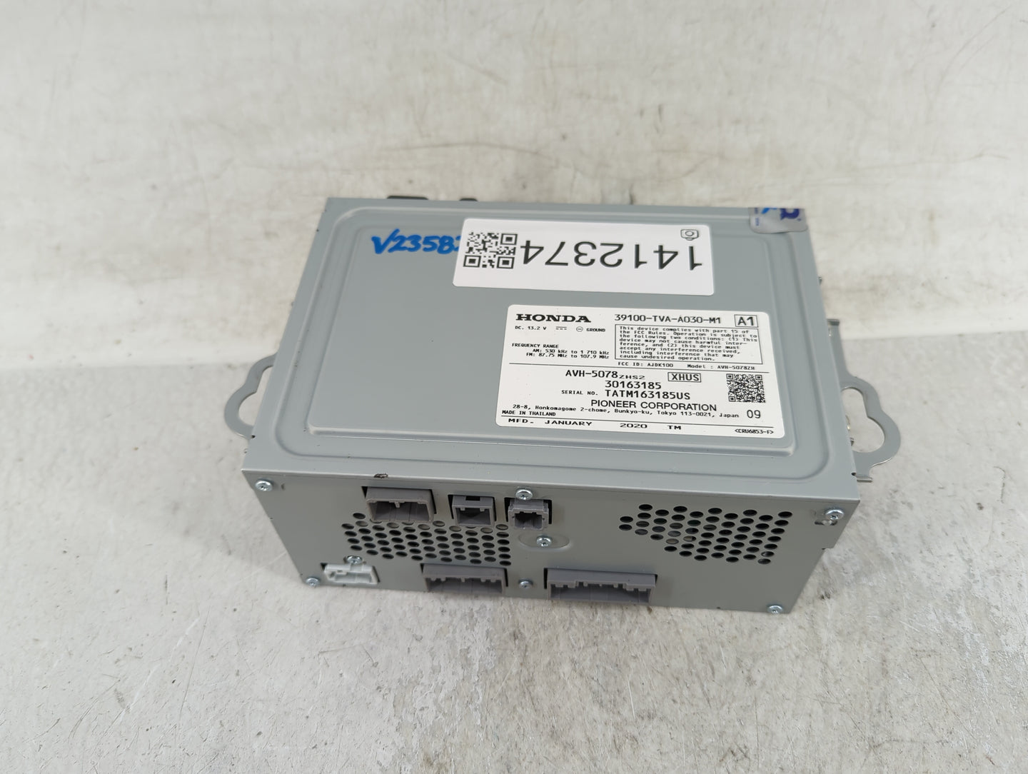 2018-2020 Honda Accord Radio AM FM Cd Player Receiver Replacement P/N:39100-TVA-A03A-M1 Fits Fits 2018 2019 2020 OEM Used Au