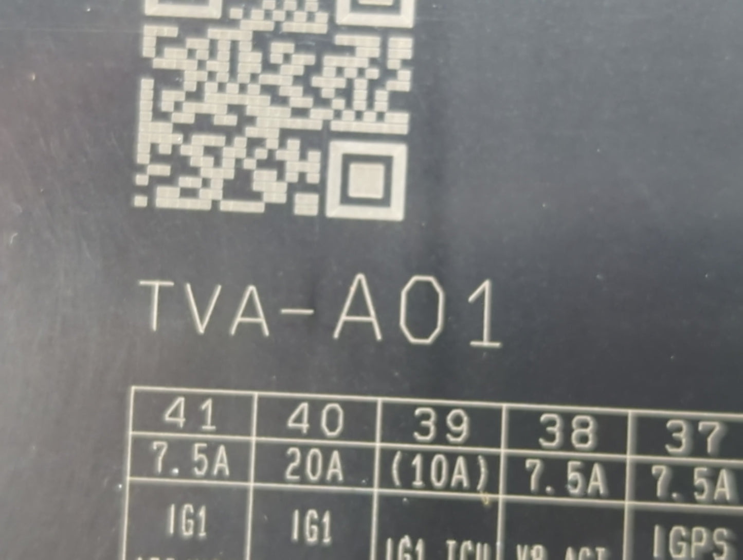 2018-2020 Honda Accord Fusebox Fuse Box Panel Relay Module P/N:TVA-A01 Fits Fits 2018 2019 2020 OEM Used Auto Parts - Oemuse