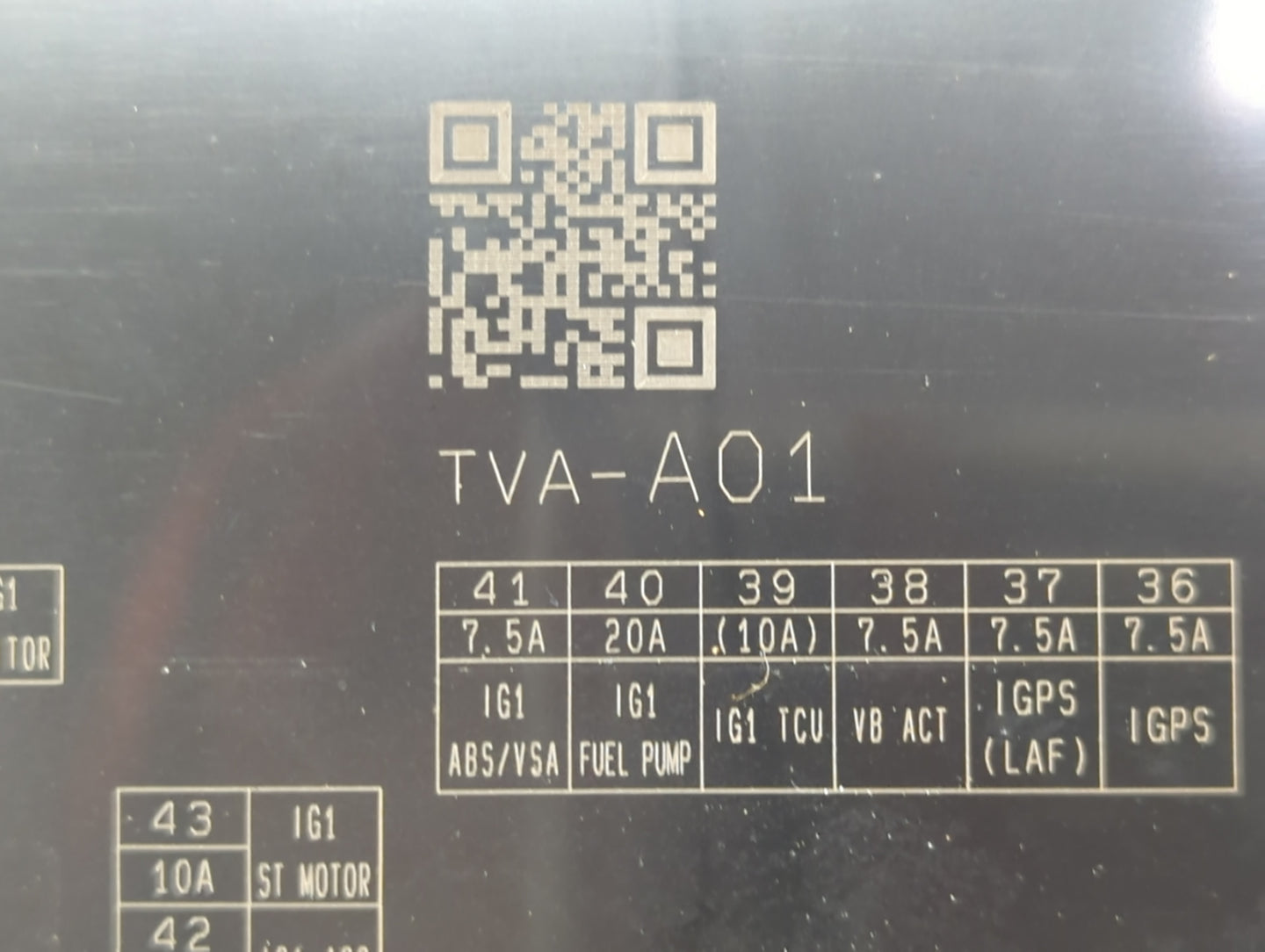 2018-2020 Honda Accord Fusebox Fuse Box Panel Relay Module P/N:TVA-A01 Fits Fits 2018 2019 2020 OEM Used Auto Parts - Oemuse