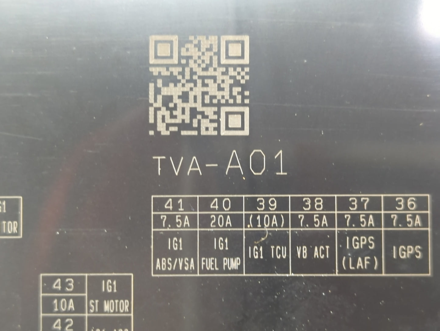 2018-2020 Honda Accord Fusebox Fuse Box Panel Relay Module P/N:TVA-A01 Fits Fits 2018 2019 2020 OEM Used Auto Parts - Oemuse