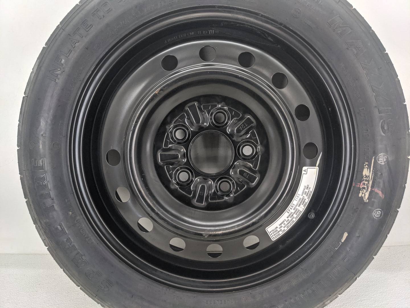 2013-2022 Honda Accord Spare Donut Tire Wheel Rim Oem 1420860 - Oemusedautoparts1.com