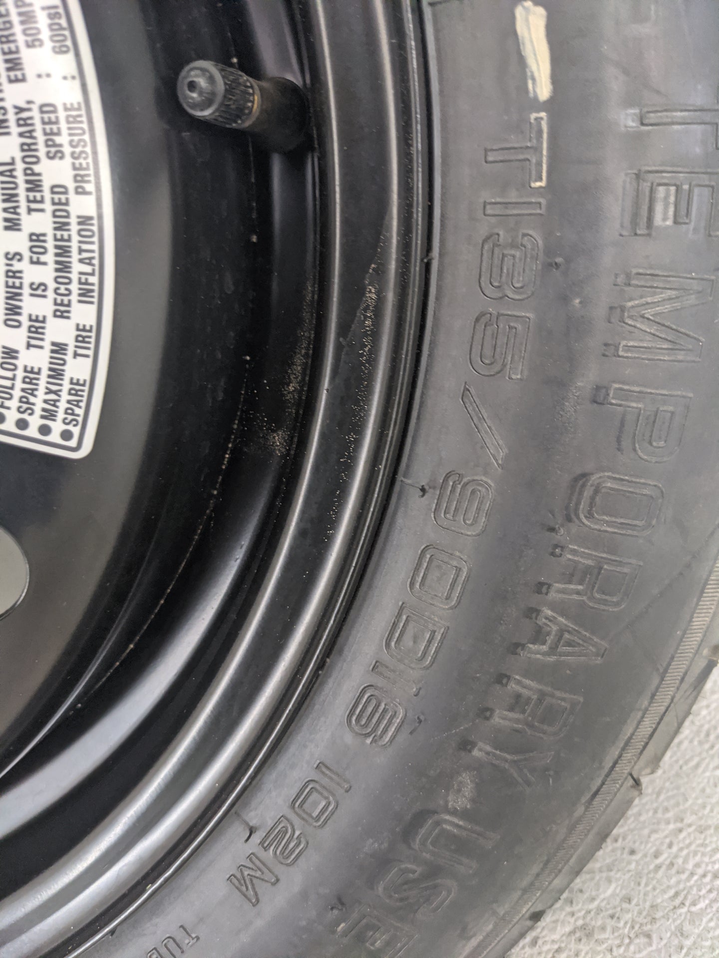 2013-2022 Honda Accord Spare Donut Tire Wheel Rim Oem 1420860 - Oemusedautoparts1.com