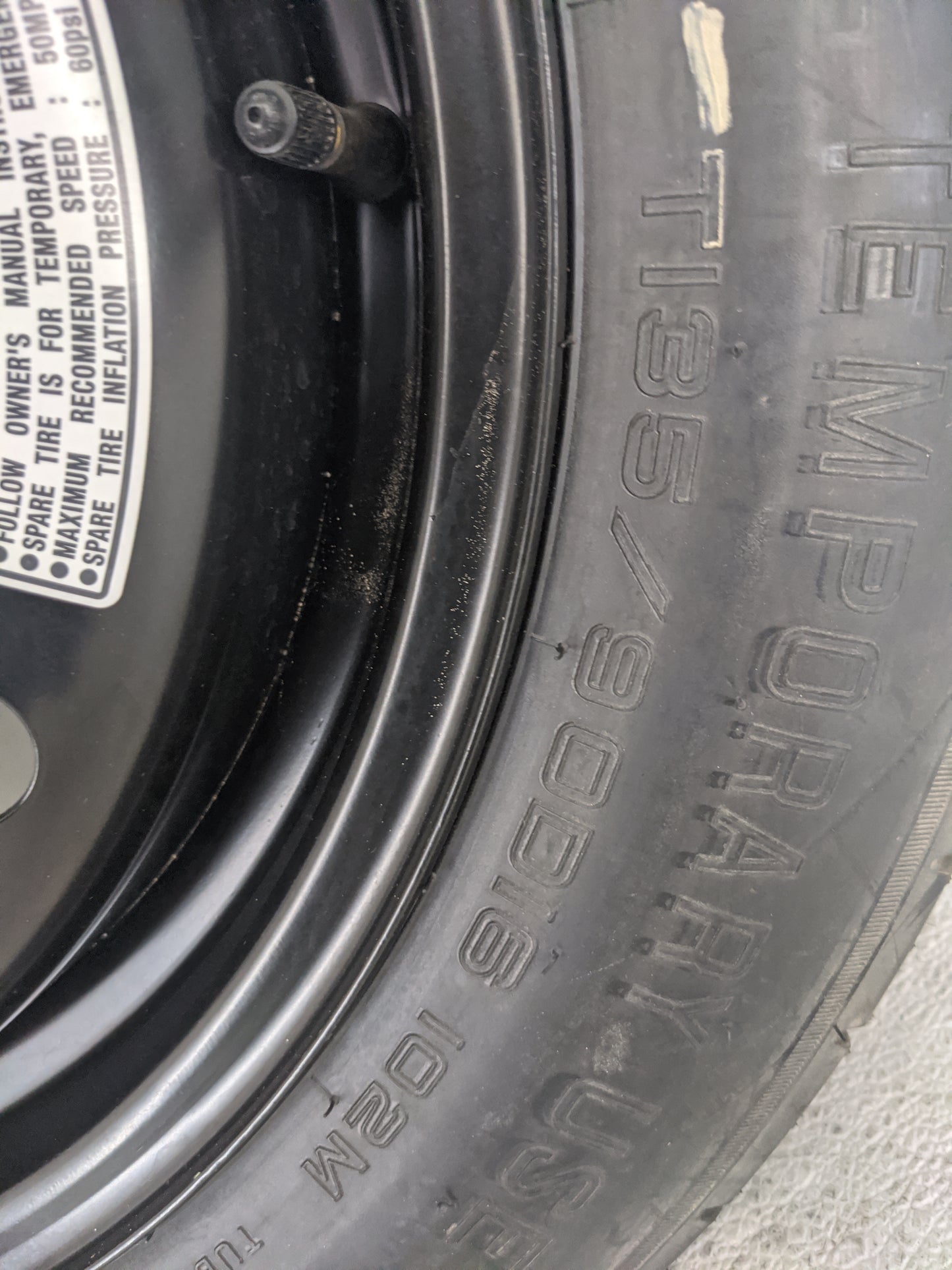 2013-2022 Honda Accord Spare Donut Tire Wheel Rim Oem 1420860 - Oemusedautoparts1.com