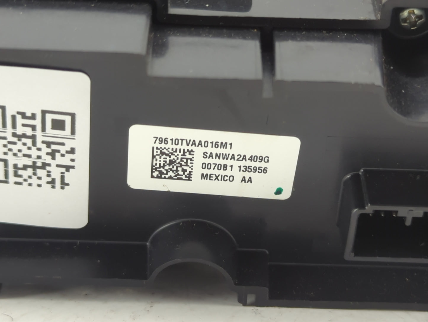 2018-2020 Honda Accord Climate Control Module Temperature AC/Heater Replacement P/N:79610TVAA016M1 SANWA2A409G Fits OEM Used