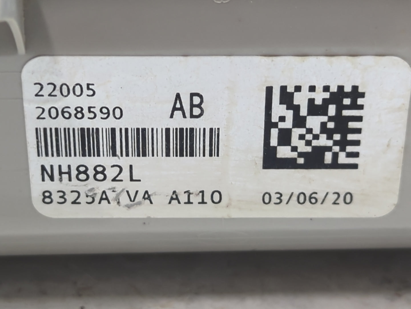 2020 Honda Accord Overhead Roof Console - Oemusedautoparts1.com