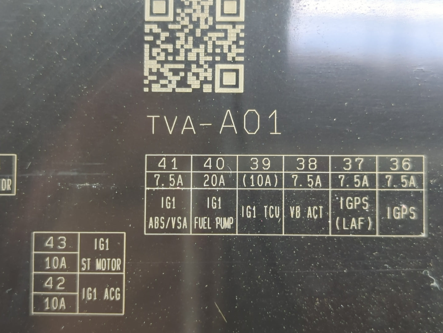 2018-2020 Honda Accord Fusebox Fuse Box Panel Relay Module P/N:TVA-A01 Fits Fits 2018 2019 2020 OEM Used Auto Parts - Oemuse