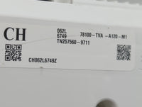 2020 Honda Accord Instrument Cluster Speedometer Gauges P/N:78100-TVA-A120-M1 TN257560-9711 Fits OEM Used Auto Parts - Oemus