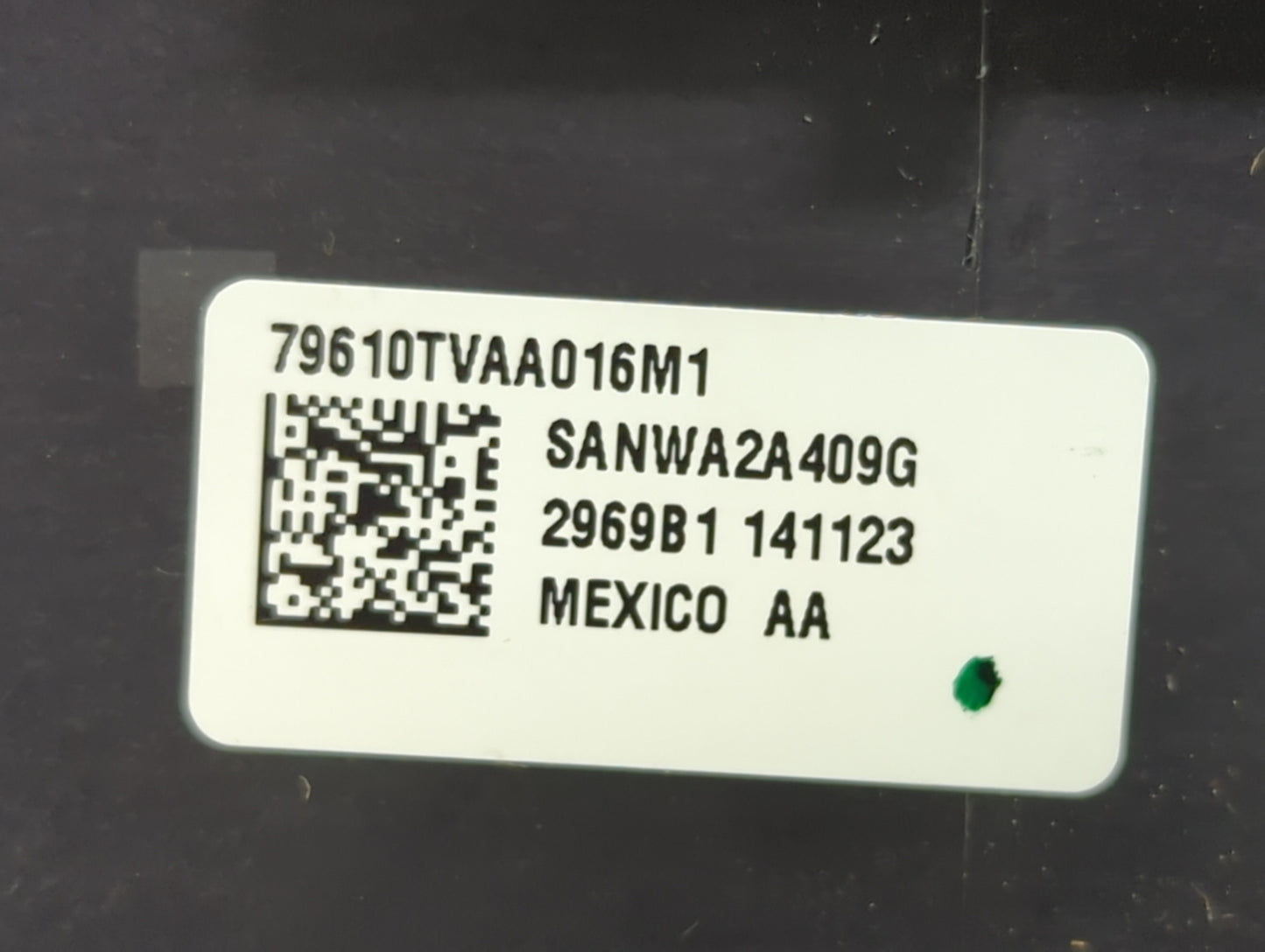 2018-2020 Honda Accord Climate Control Module Temperature AC/Heater Replacement P/N:79610TVAA016M1 SANWA2A409G Fits OEM Used