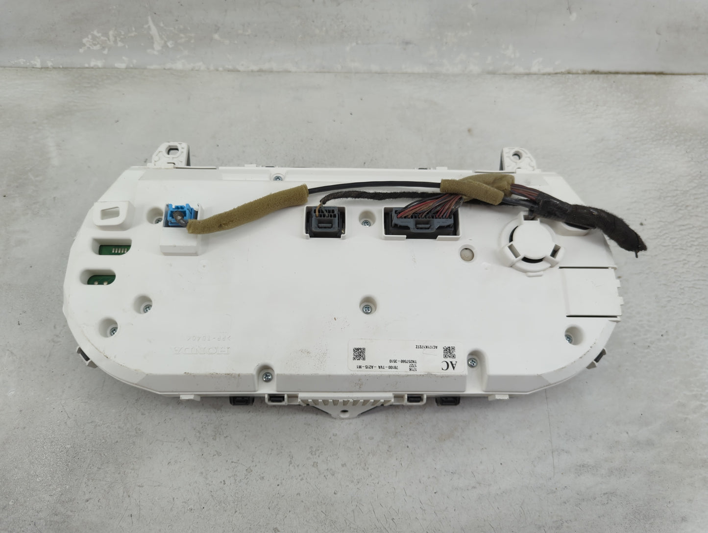 2018-2020 Honda Accord Instrument Cluster Speedometer Gauges P/N:78100-TVA-A215-M1 TN257560-3510 Miles: Fits Fits 2018 2019 