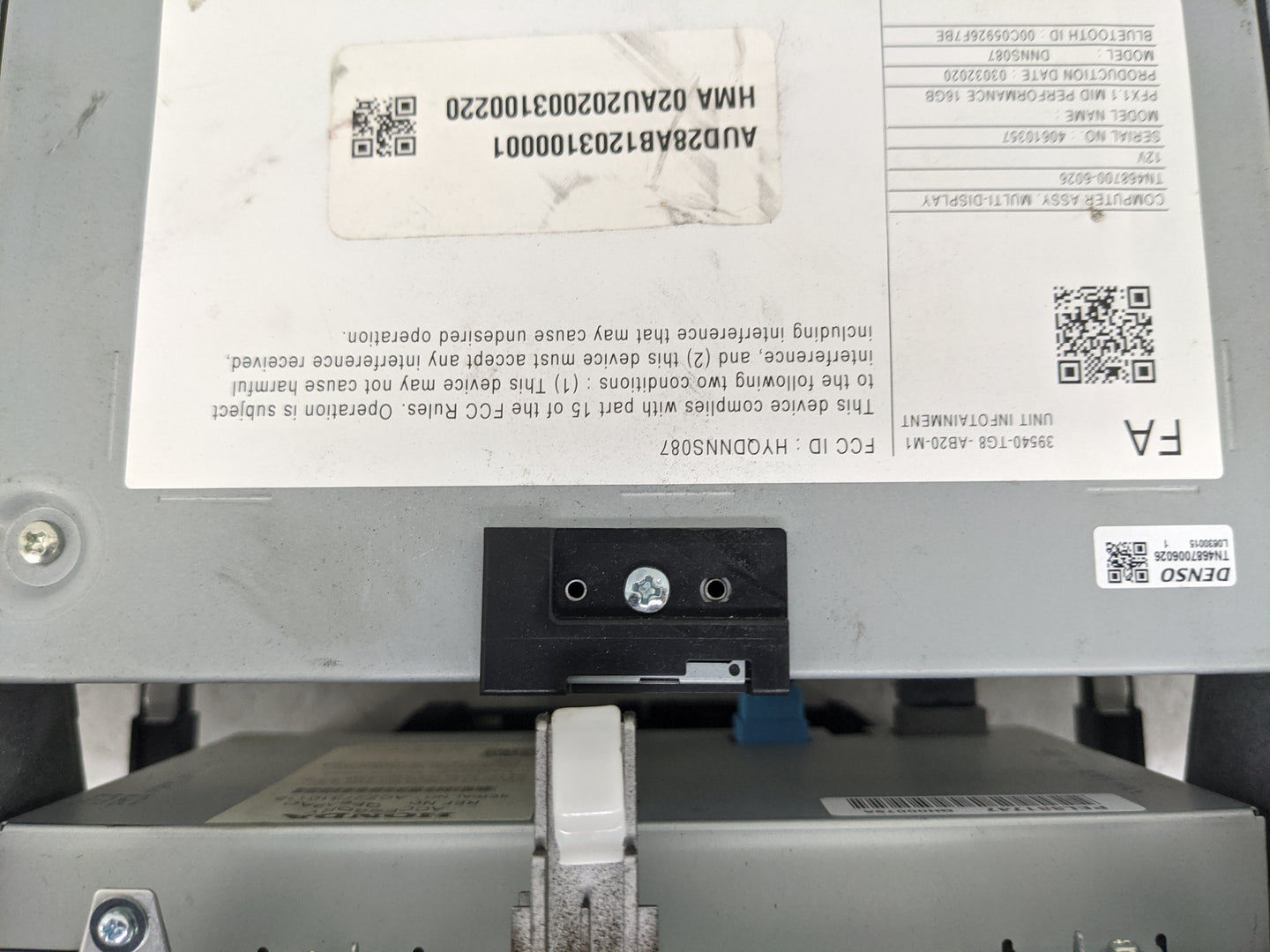 2020 Honda Accord Radio AM FM Cd Player Receiver Replacement P/N:39540-TGB-AB20-M1 HYODNNS087, DNNS087, TN468700-6026 Fits O