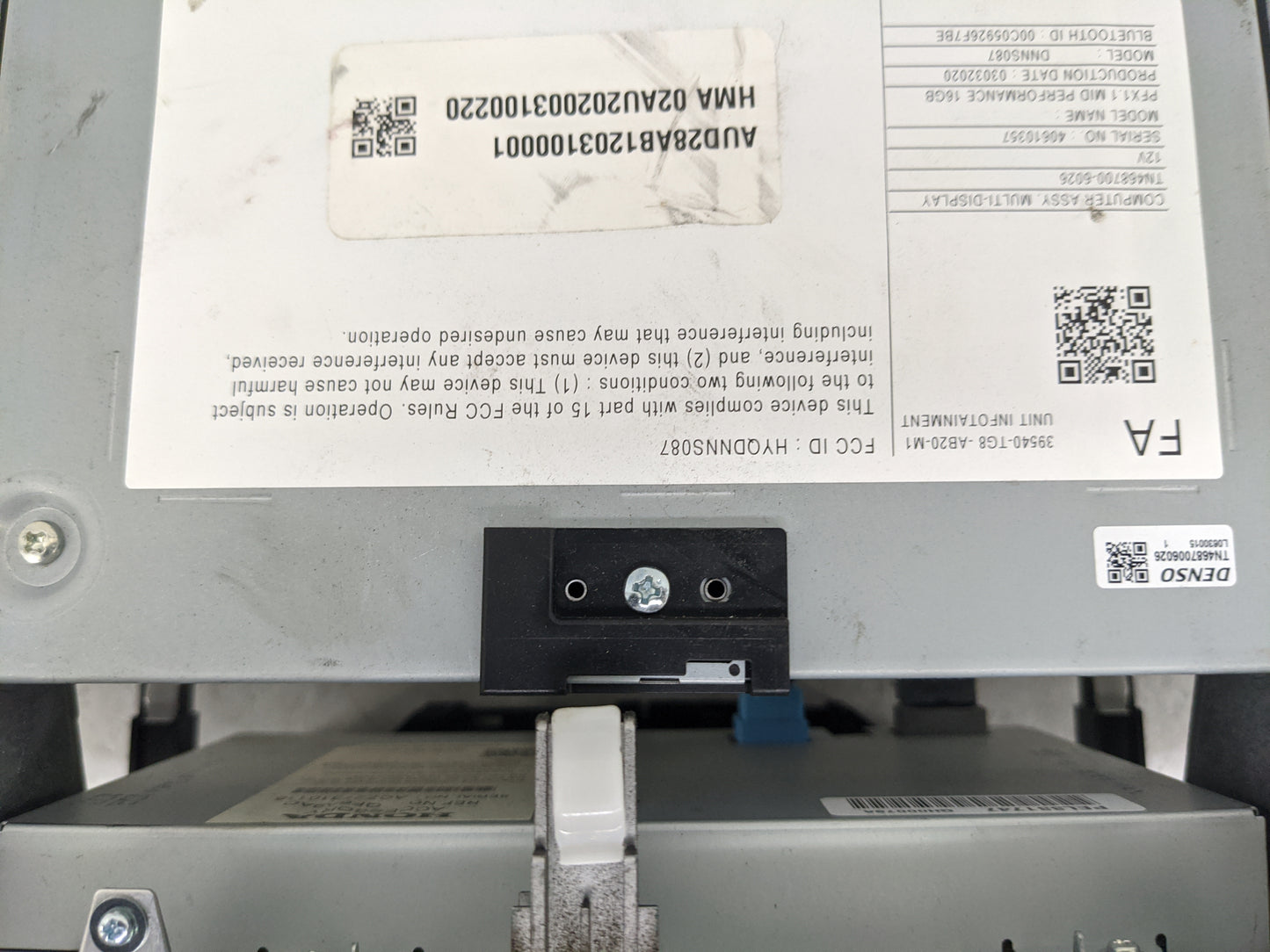 2020 Honda Accord Radio AM FM Cd Player Receiver Replacement P/N:39540-TGB-AB20-M1 HYODNNS087, DNNS087, TN468700-6026 Fits O