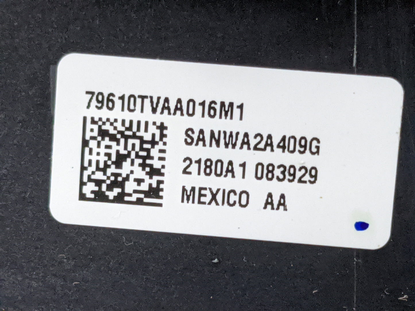 2018-2020 Honda Accord Climate Control Module Temperature AC/Heater Replacement P/N:79610TVAA016M1 Fits Fits 2018 2019 2020 
