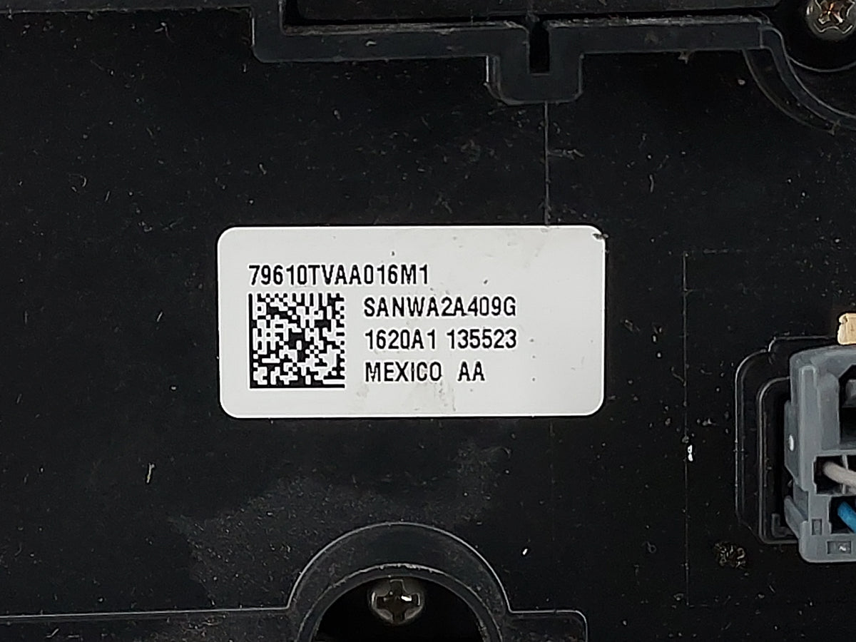 2018-2020 Honda Accord Climate Control Module Temperature AC/Heater Replacement P/N:79610TVAA016M1 Fits Fits 2018 2019 2020 
