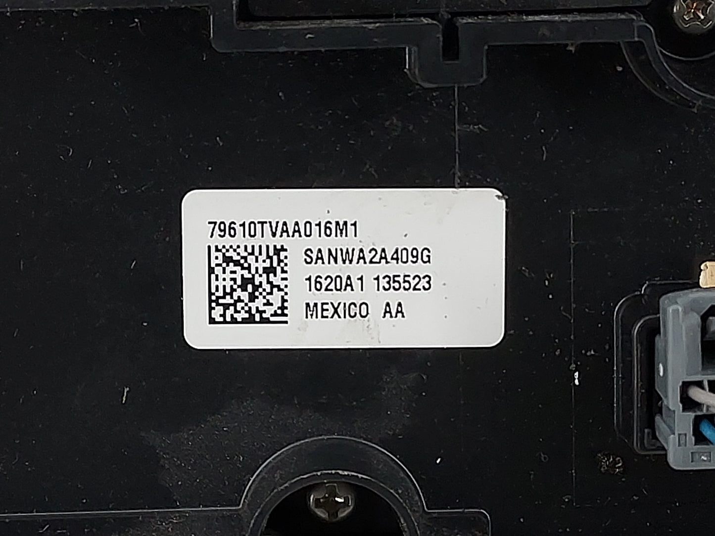 2018-2020 Honda Accord Climate Control Module Temperature AC/Heater Replacement P/N:79610TVAA016M1 Fits Fits 2018 2019 2020 