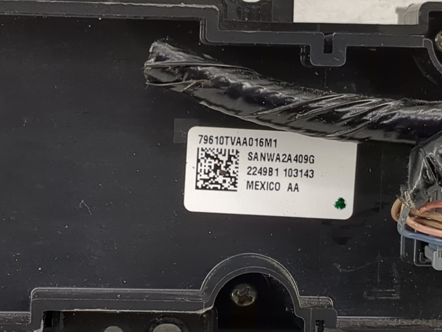 2018-2020 Honda Accord Climate Control Module Temperature AC/Heater Replacement P/N:79610TVAA016M1 SANWA2A409G Fits OEM Used