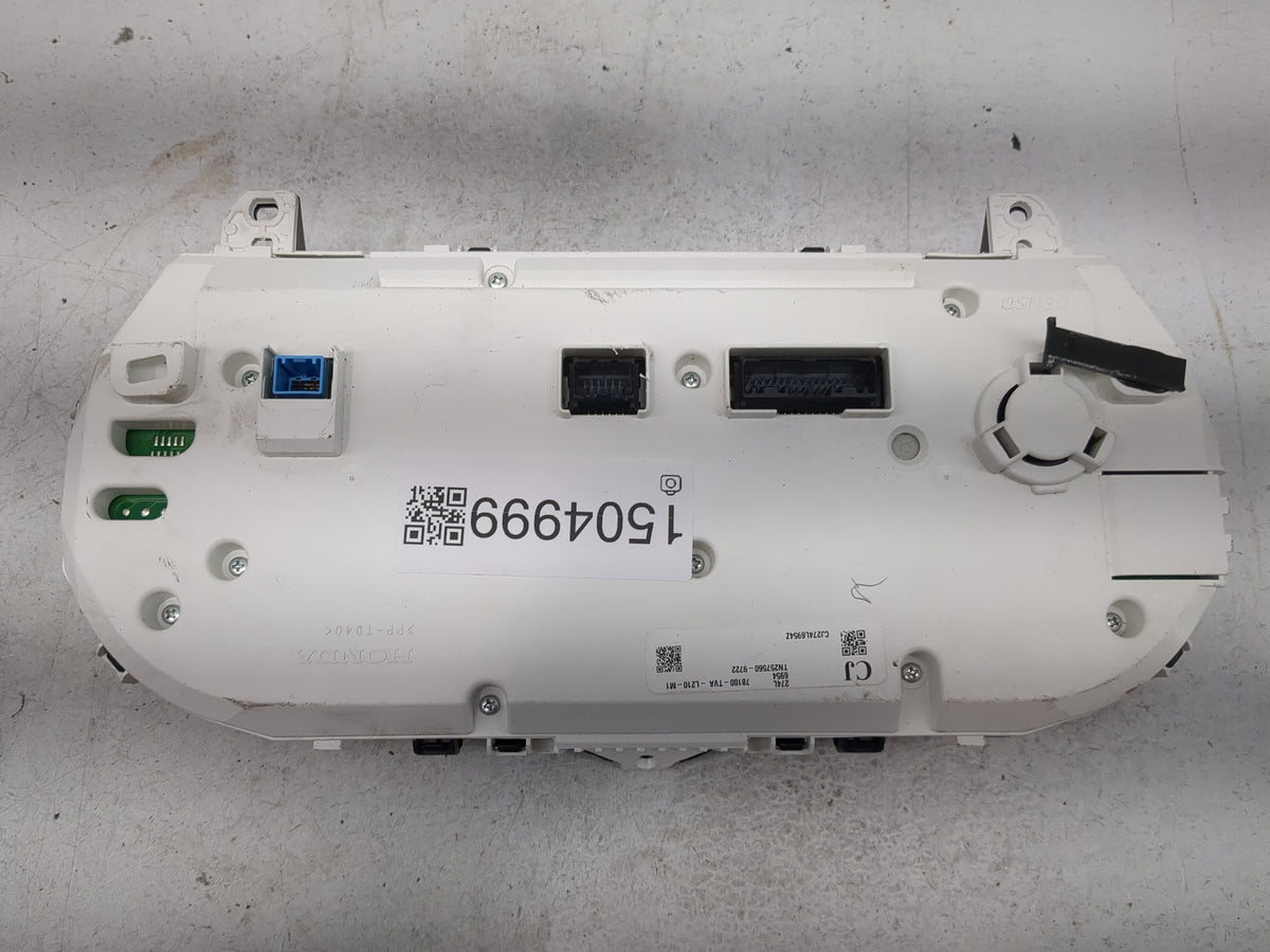 2018-2020 Honda Accord Instrument Cluster Speedometer Gauges P/N:78100-TVA-L210-M1 TN257560-9722 Miles:108K Fits OEM Used Au