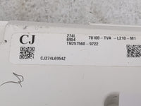 2018-2020 Honda Accord Instrument Cluster Speedometer Gauges P/N:78100-TVA-L210-M1 TN257560-9722 Miles:108K Fits OEM Used Au