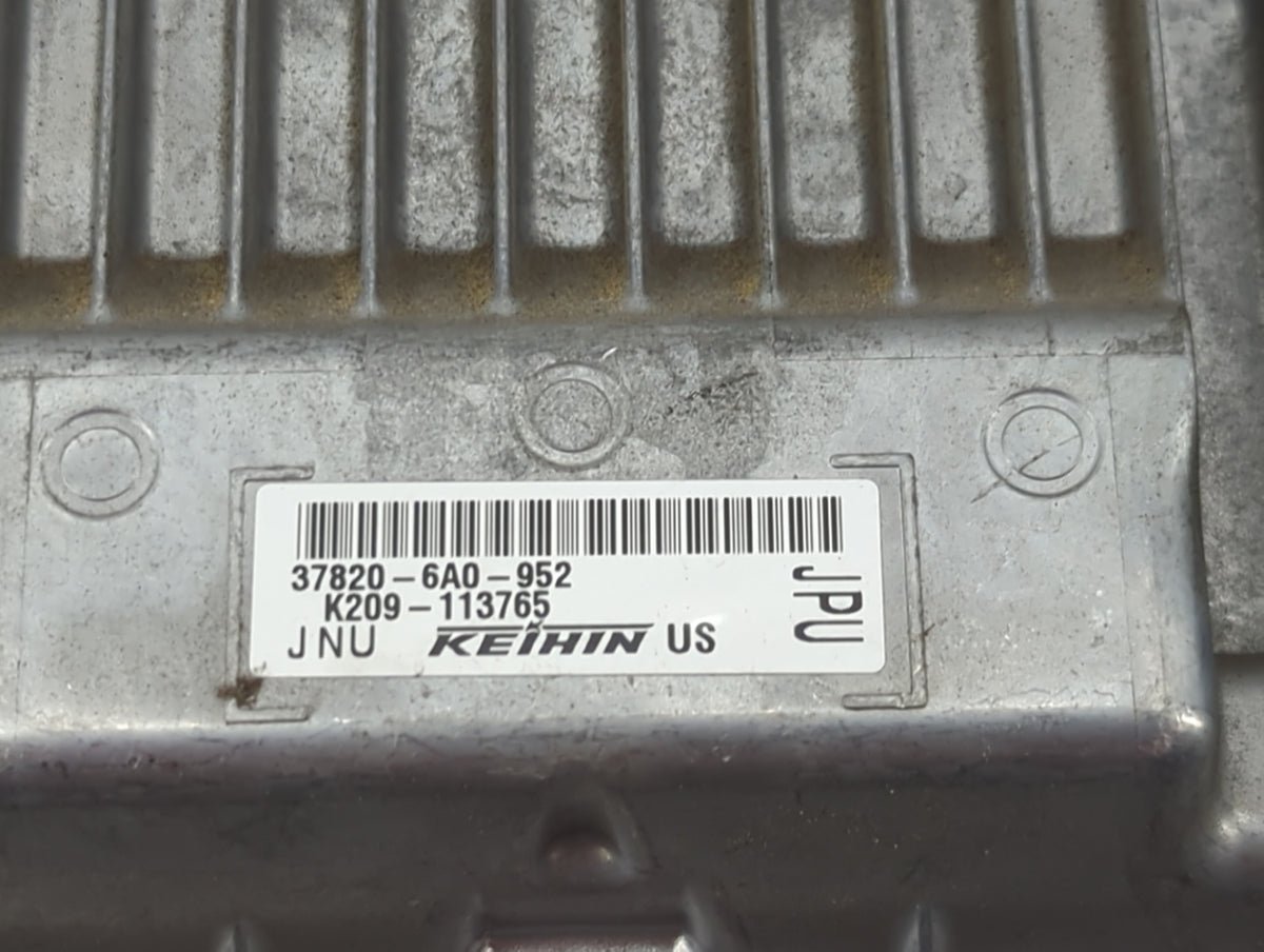 2020 Honda Accord PCM Engine Control Computer ECU ECM PCU OEM P/N:37820-6A0-952 K209-113765 OEM Used Auto Parts - Oemusedaut