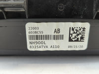 2020 Honda Accord Overhead Roof Console 663644 - Oemusedautoparts1.com