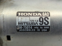 2018-2020 Honda Accord Car Starter Motor Solenoid OEM P/N:SM-75014 Fits Fits 2018 2019 2020 OEM Used Auto Parts - Oemusedaut