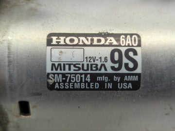 2018-2020 Honda Accord Car Starter Motor Solenoid OEM P/N:SM-75014 Fits Fits 2018 2019 2020 OEM Used Auto Parts