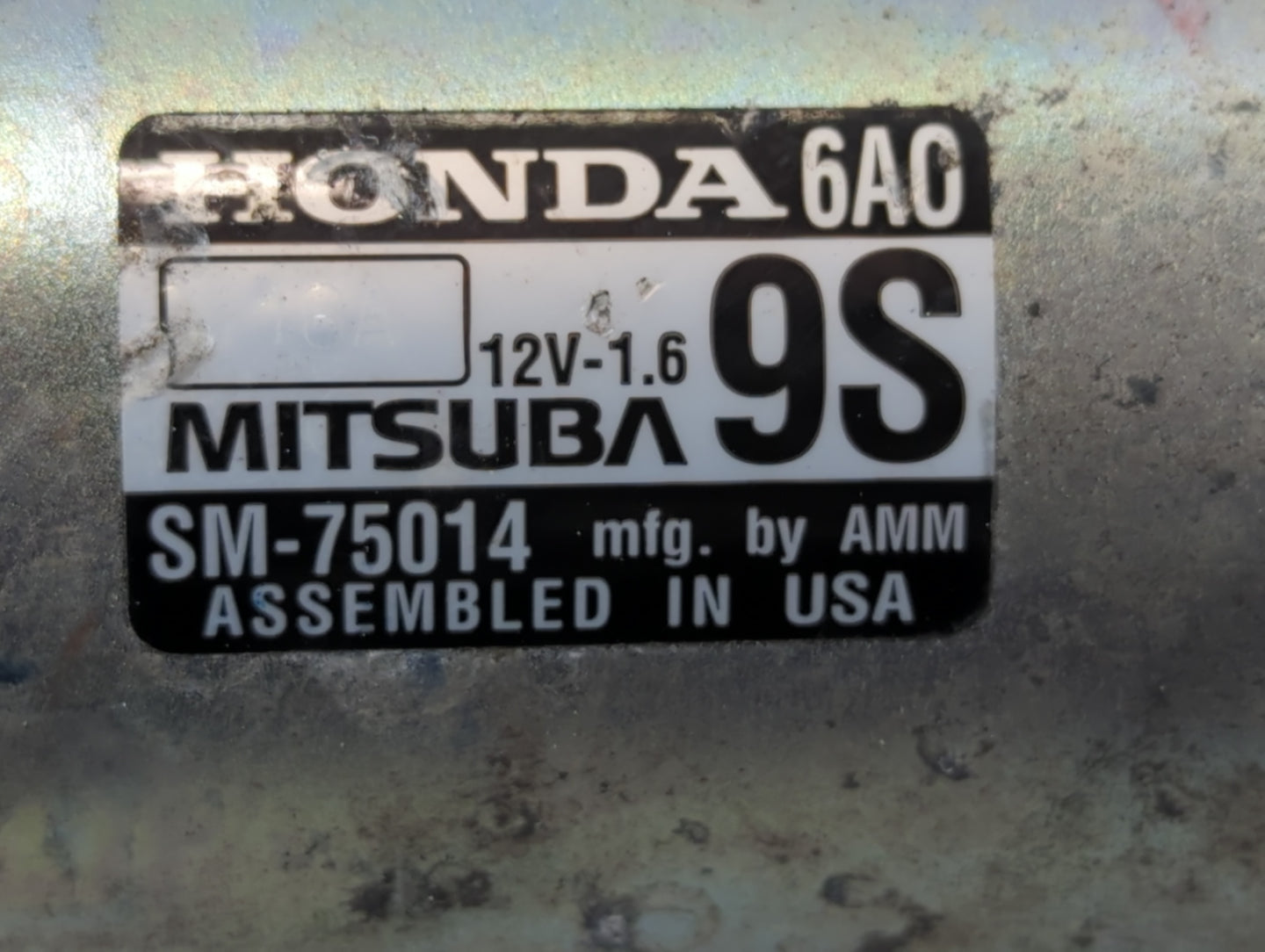 2018-2020 Honda Accord Car Starter Motor Solenoid OEM P/N:SM-75014 Fits Fits 2018 2019 2020 OEM Used Auto Parts - Oemusedaut