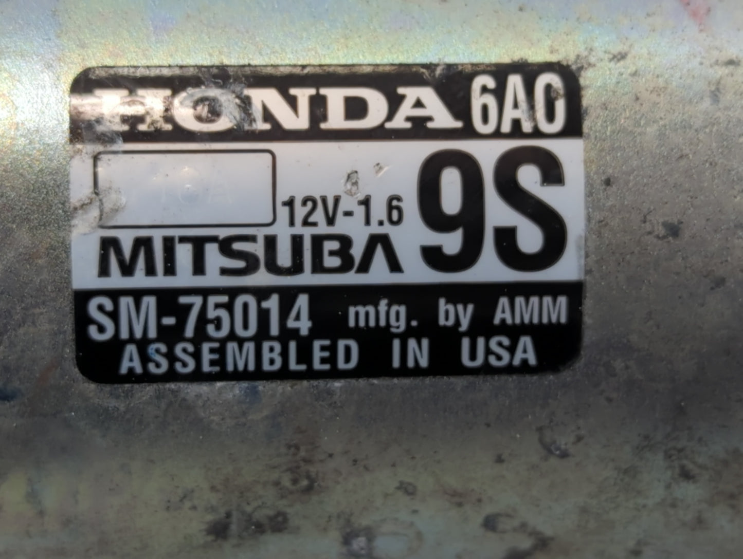 2018-2020 Honda Accord Car Starter Motor Solenoid OEM P/N:SM-75014 Fits Fits 2018 2019 2020 OEM Used Auto Parts - Oemusedaut