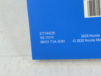 2020 Honda Accord Owners Manual Book Guide P/N:00X31-TVA-A201 0G-13114, 31TVAG20 OEM Used Auto Parts - Oemusedautoparts1.com
