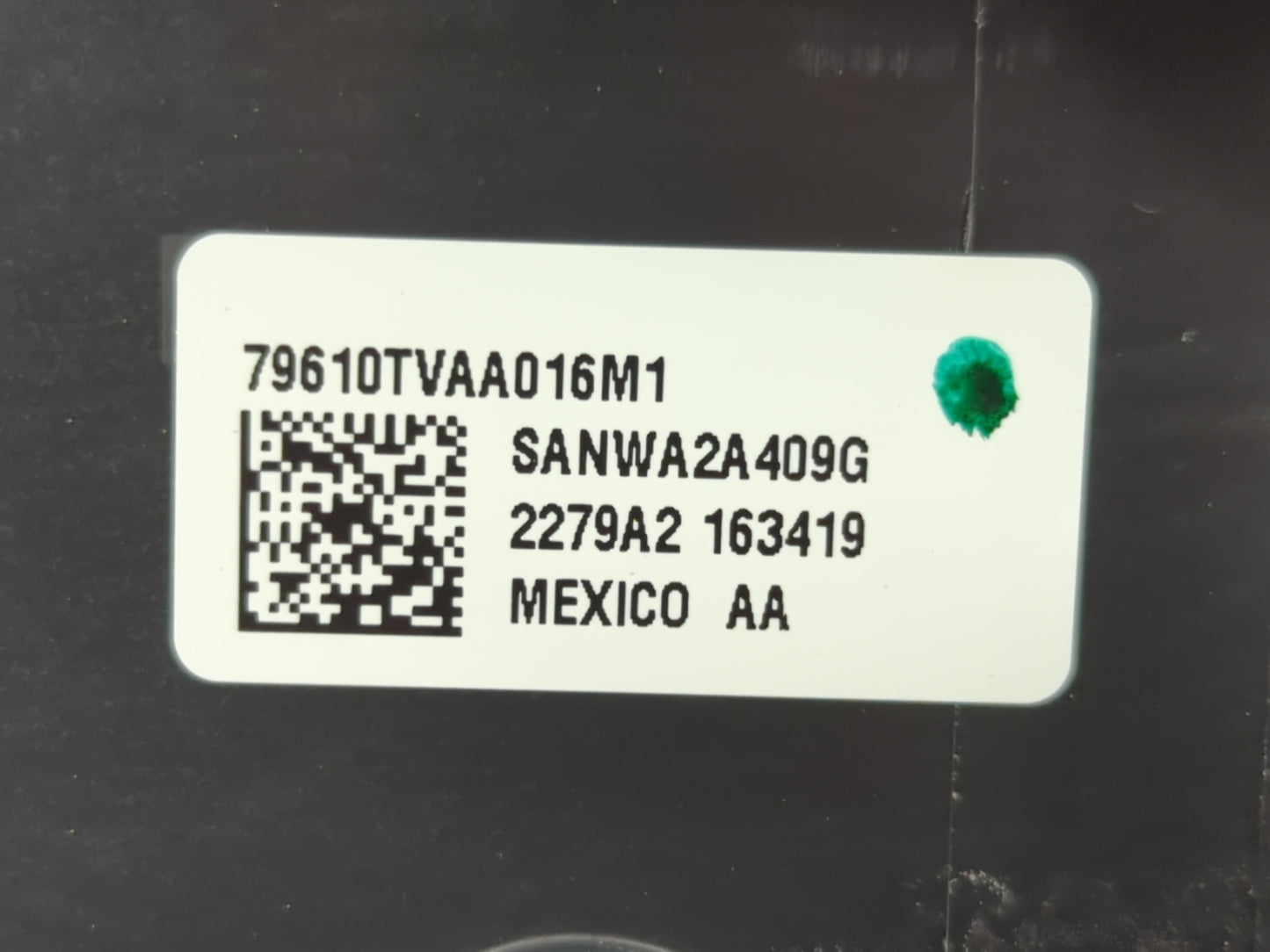 2018-2020 Honda Accord Climate Control Module Temperature AC/Heater Replacement P/N:2279A2 163419 Fits Fits 2018 2019 2020 O