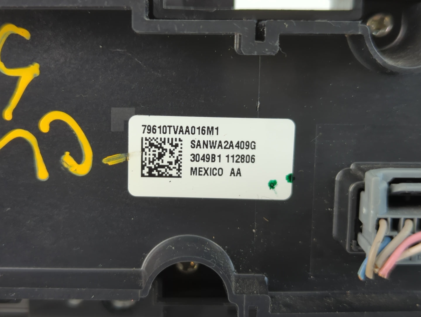 2018-2020 Honda Accord Climate Control Module Temperature AC/Heater Replacement P/N:79610TVAA016M1 3049B1 112806 Fits OEM Us