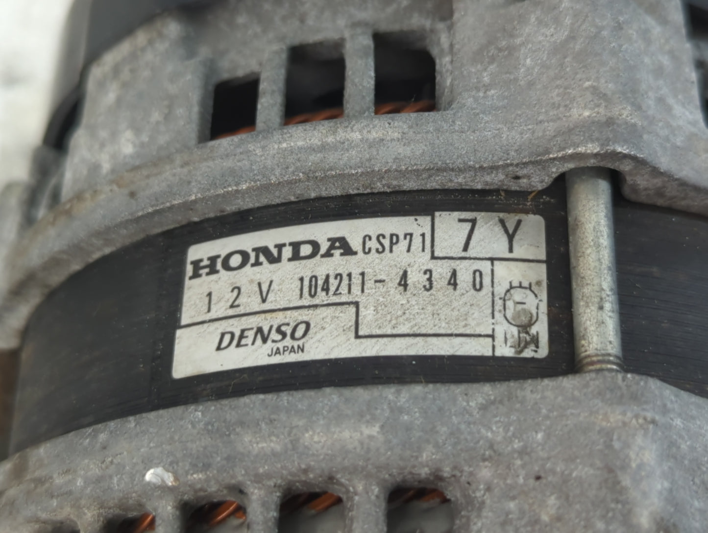 2020 Honda Accord Alternator Replacement Generator Charging Assembly Engine OEM Fits OEM Used Auto Parts - Oemusedautoparts1