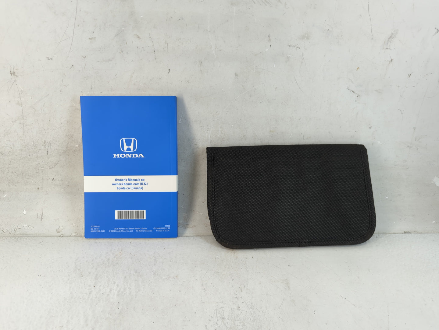 2020 Honda Civic Owners Manual Book Guide P/N:00X31-TBA-G401 OEM Used Auto Parts - Oemusedautoparts1.com