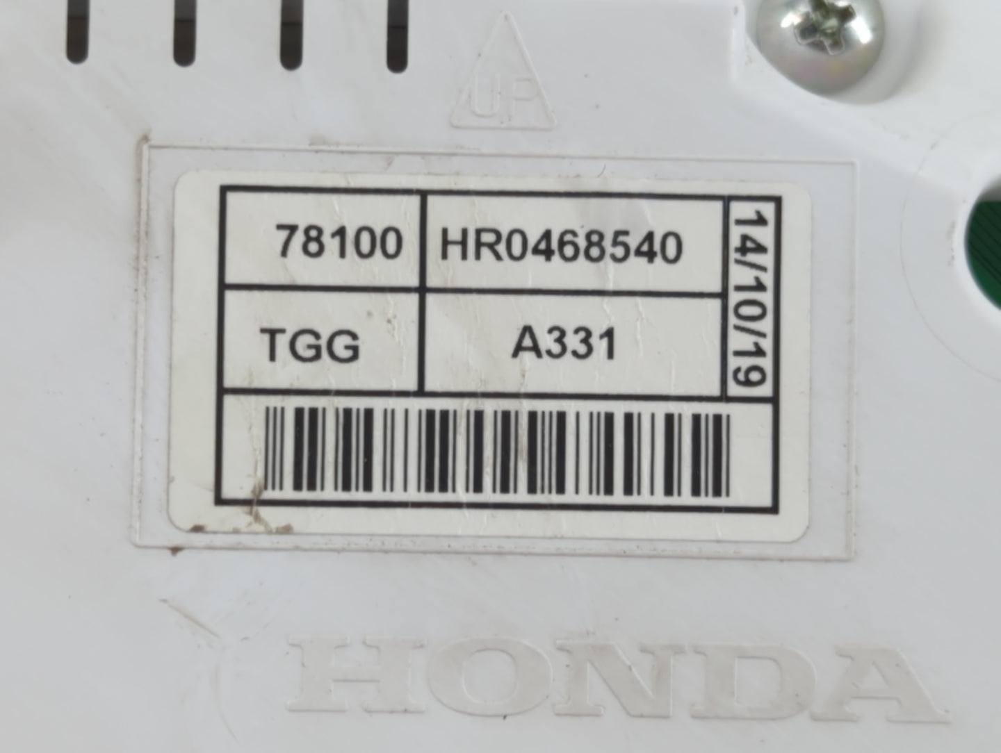 2019-2020 Honda Civic Instrument Cluster Speedometer Gauges P/N:78100 HR0468540 Fits Fits 2019 2020 OEM Used Auto Parts - Oe