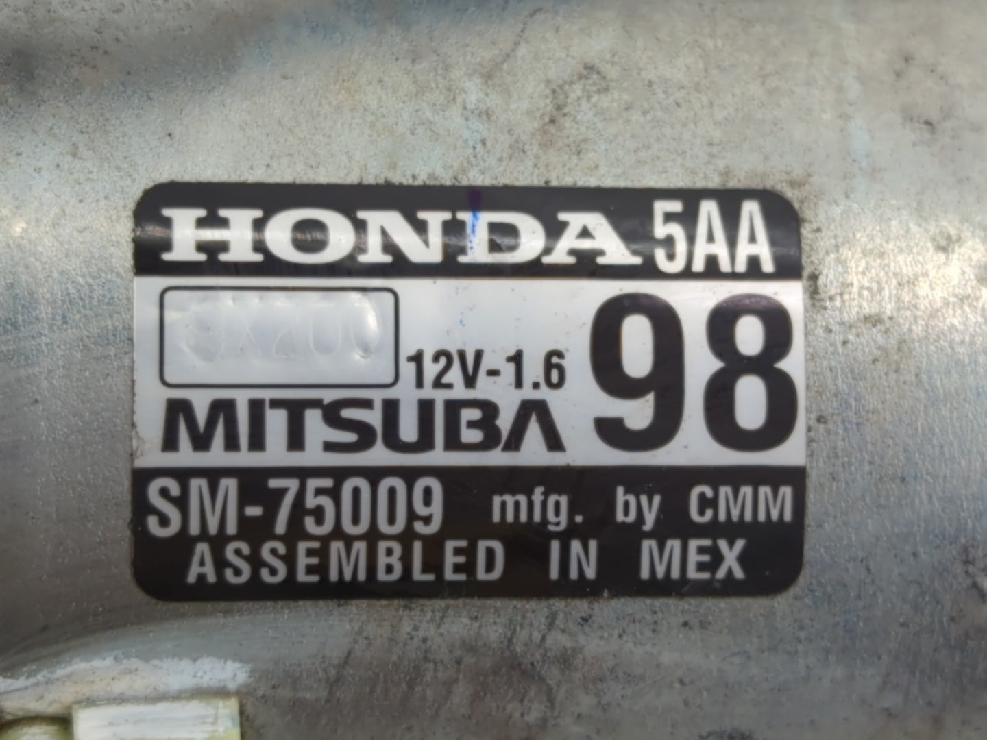 2016-2017 Honda Civic Car Starter Motor Solenoid OEM P/N:SM-75009 Fits Fits 2016 2017 2020 OEM Used Auto Parts - Oemusedauto