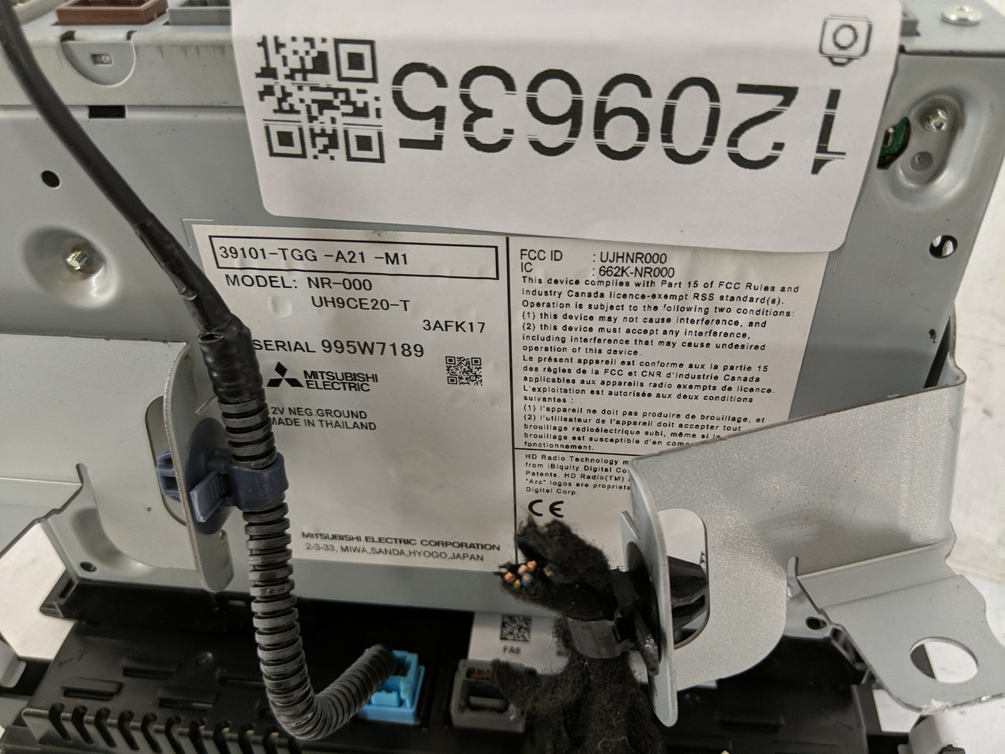 2019-2021 Honda Civic Radio AM FM Cd Player Receiver Replacement P/N:39101-TGG-A21-M1 Fits Fits 2019 2020 2021 OEM Used Auto