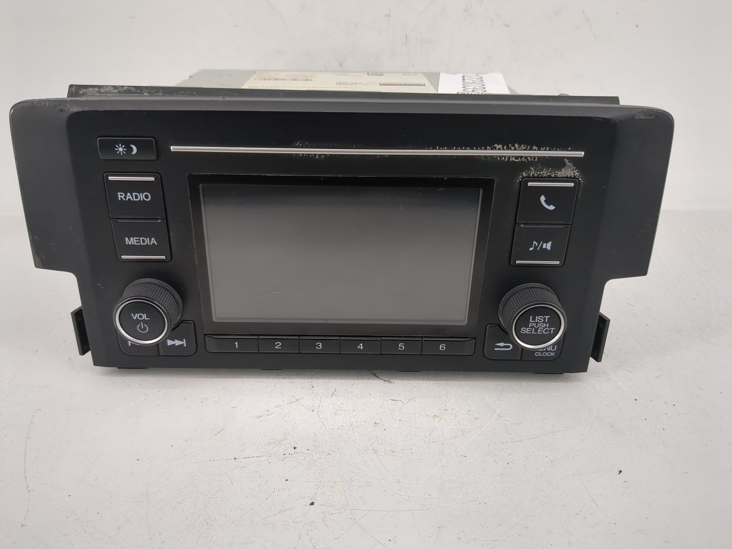 2019-2021 Honda Civic Radio AM FM Cd Player Receiver Replacement P/N:39100-TBA-A41 Fits Fits 2019 2020 2021 OEM Used Auto Pa