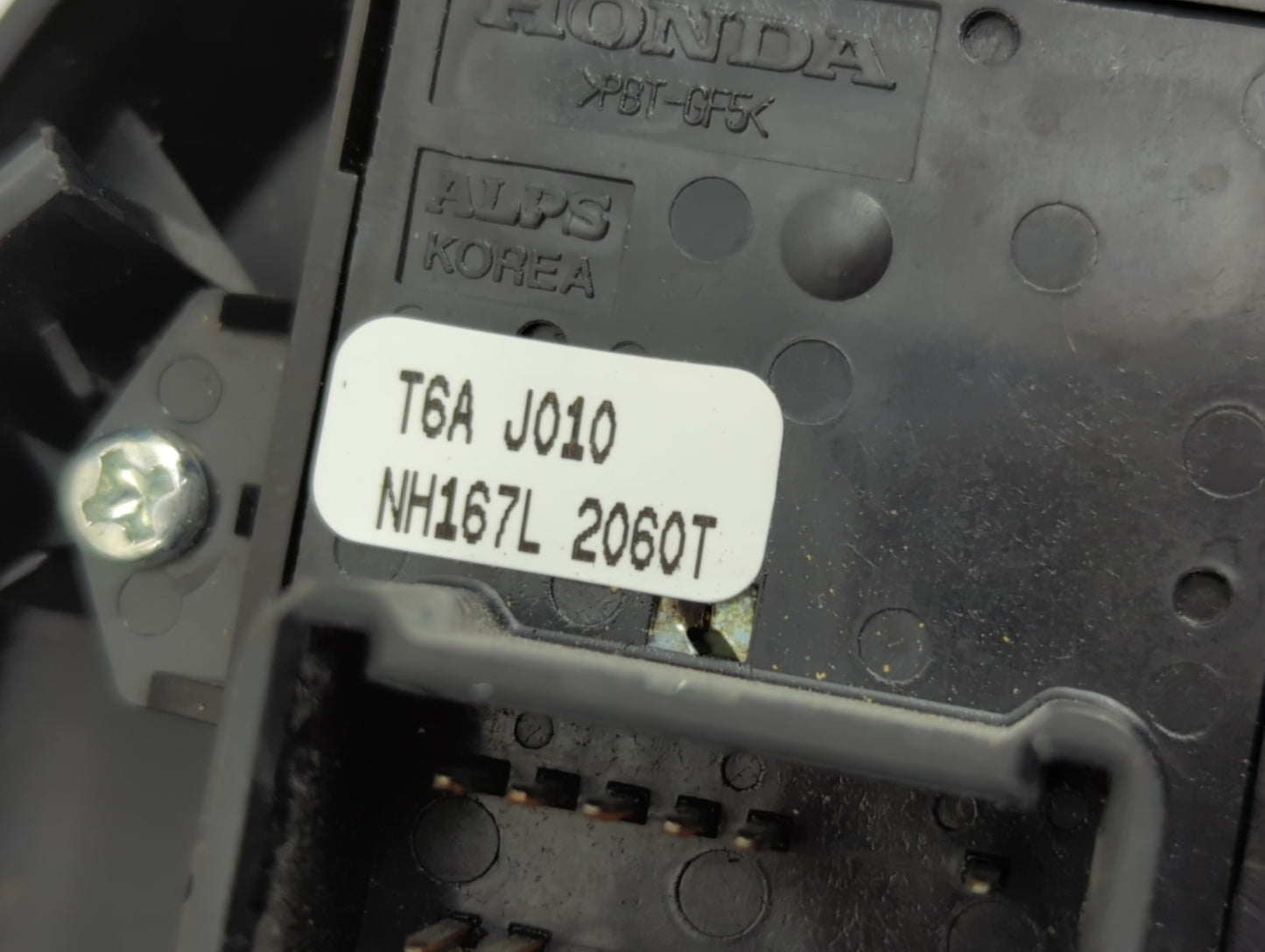 2016-2021 Honda Civic Master Power Window Switch Replacement Driver Side Left P/N:NH167L 2989T T6A J010 Fits OEM Used Auto P