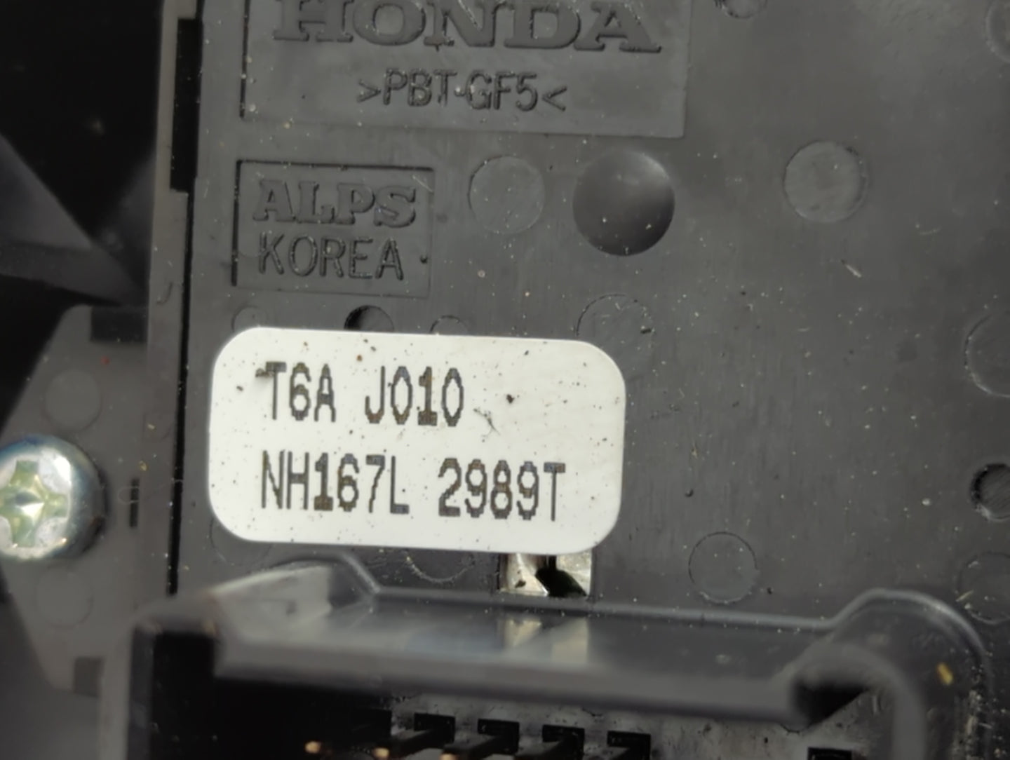 2016-2021 Honda Civic Master Power Window Switch Replacement Driver Side Left P/N:NH167L 2989T T6A J010 Fits OEM Used Auto P