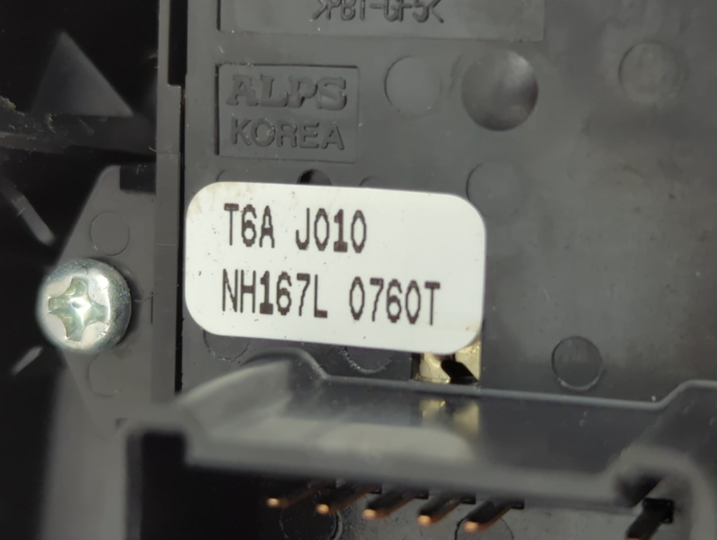 2016-2021 Honda Civic Master Power Window Switch Replacement Driver Side Left P/N:T6A J010 NH167L 2739T Fits OEM Used Auto P