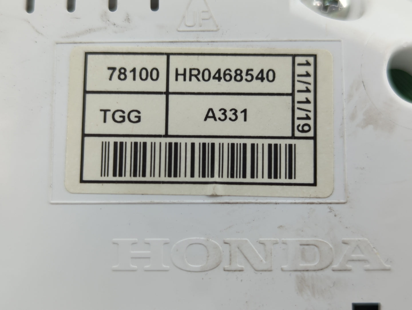 2020-2021 Honda Civic Instrument Cluster Speedometer Gauges P/N:HR0468540 Fits Fits 2020 2021 OEM Used Auto Parts - Oemuseda