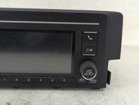 2019-2021 Honda Civic Radio AM FM Cd Player Receiver Replacement P/N:39100-TGG-A711-M1 Fits Fits 2019 2020 2021 OEM Used Aut