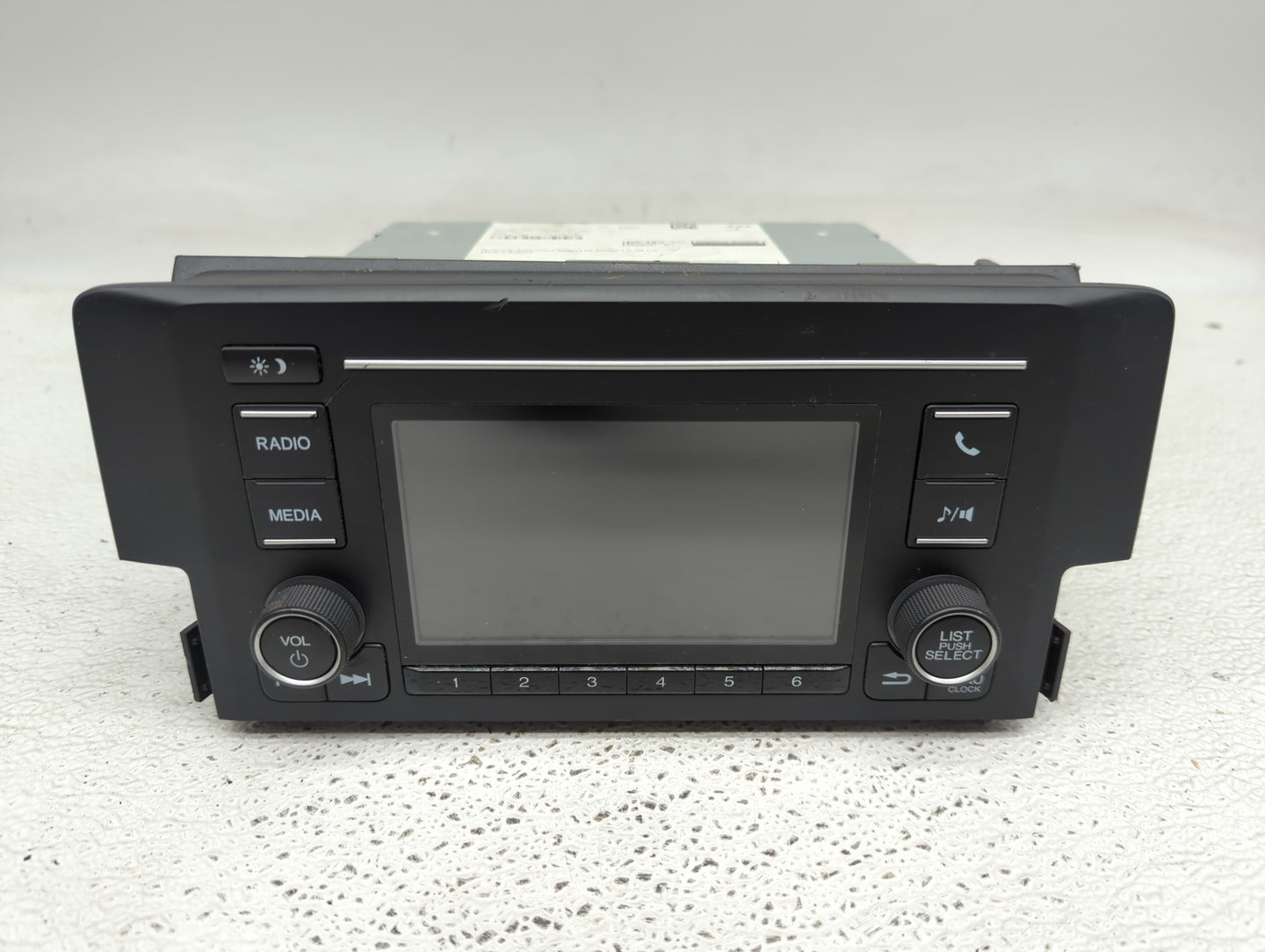 2019-2021 Honda Civic Radio AM FM Cd Player Receiver Replacement P/N:39100-TBA-A41 Fits Fits 2019 2020 2021 OEM Used Auto Pa