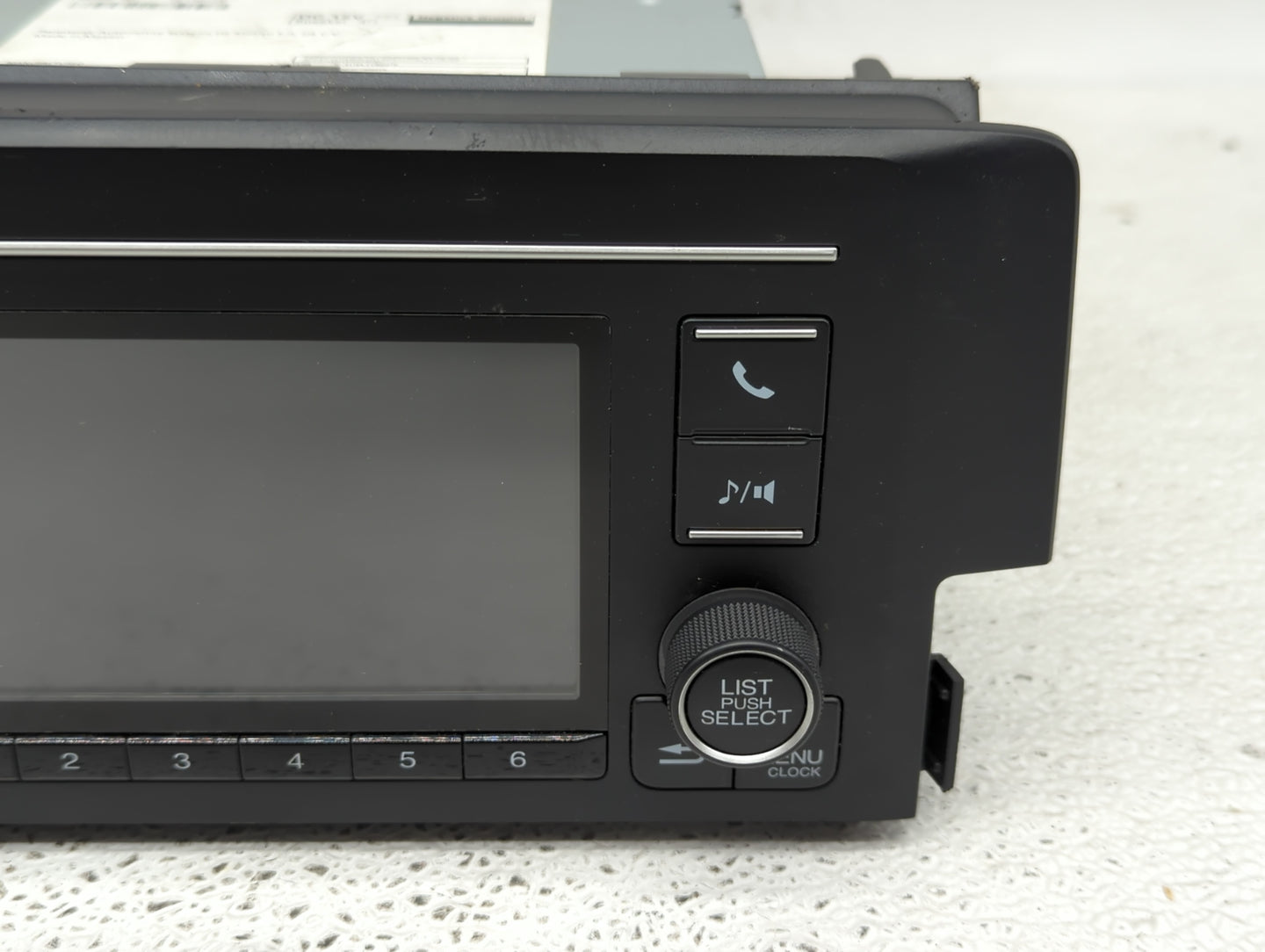2019-2021 Honda Civic Radio AM FM Cd Player Receiver Replacement P/N:39100-TBA-A41 Fits Fits 2019 2020 2021 OEM Used Auto Pa