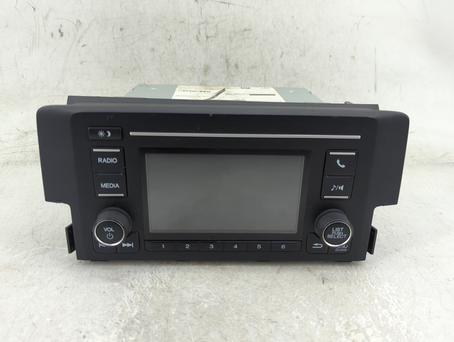 2019-2021 Honda Civic Radio AM FM Cd Player Receiver Replacement P/N:39100-TBA-A41 Fits Fits 2019 2020 2021 OEM Used Auto Pa