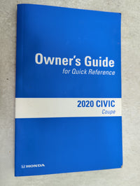 2020 Honda Civic Owners Manual Book Guide OEM Used Auto Parts - Oemusedautoparts1.com