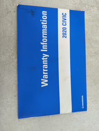 2020 Honda Civic Owners Manual Book Guide OEM Used Auto Parts - Oemusedautoparts1.com