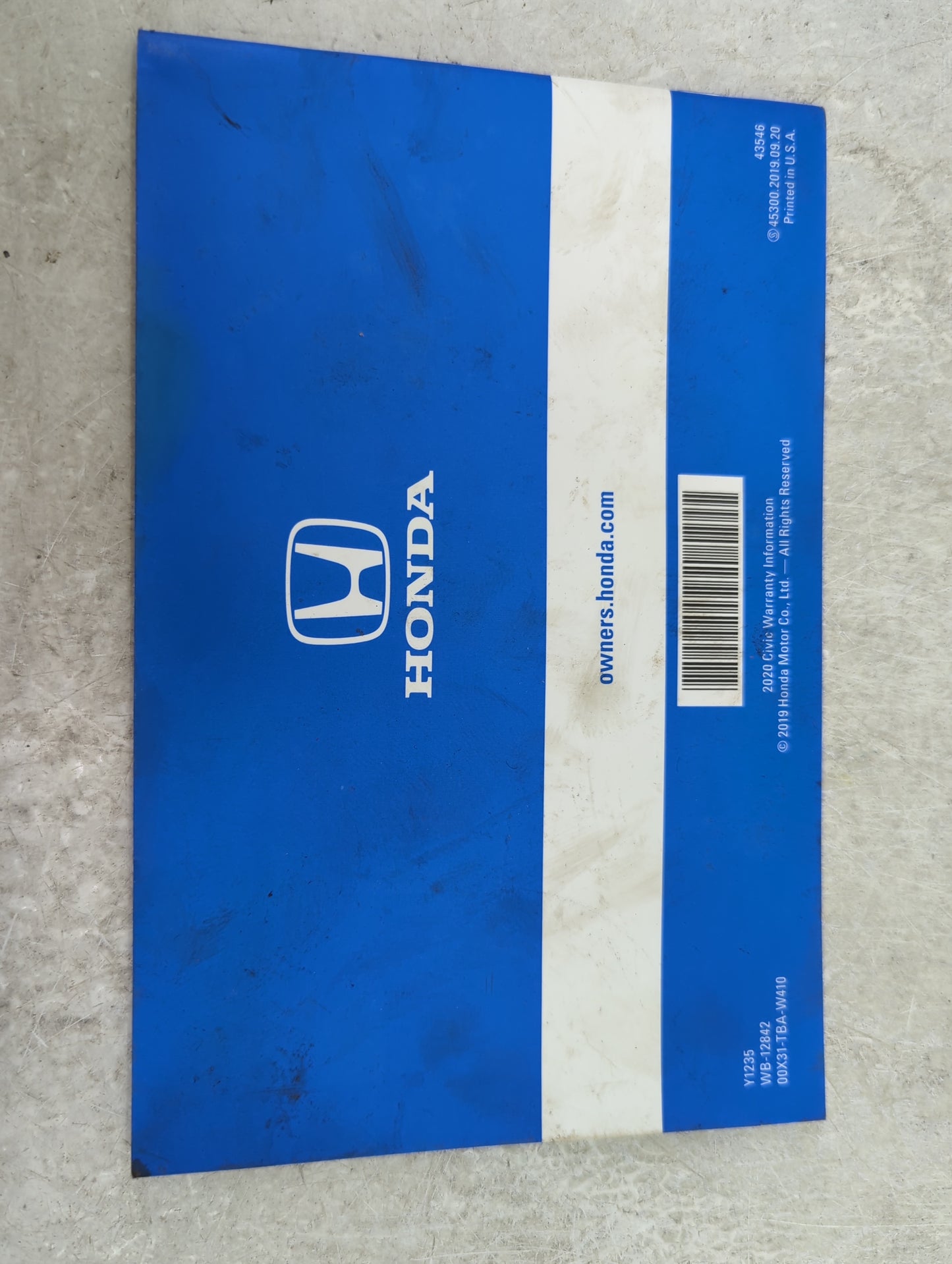 2020 Honda Civic Owners Manual Book Guide OEM Used Auto Parts - Oemusedautoparts1.com