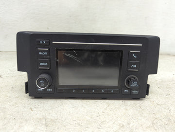 2019-2021 Honda Civic Radio AM FM Cd Player Receiver Replacement P/N:39100-TBA-A41 CV-RH18N0CX Fits Fits 2019 2020 2021 OEM 