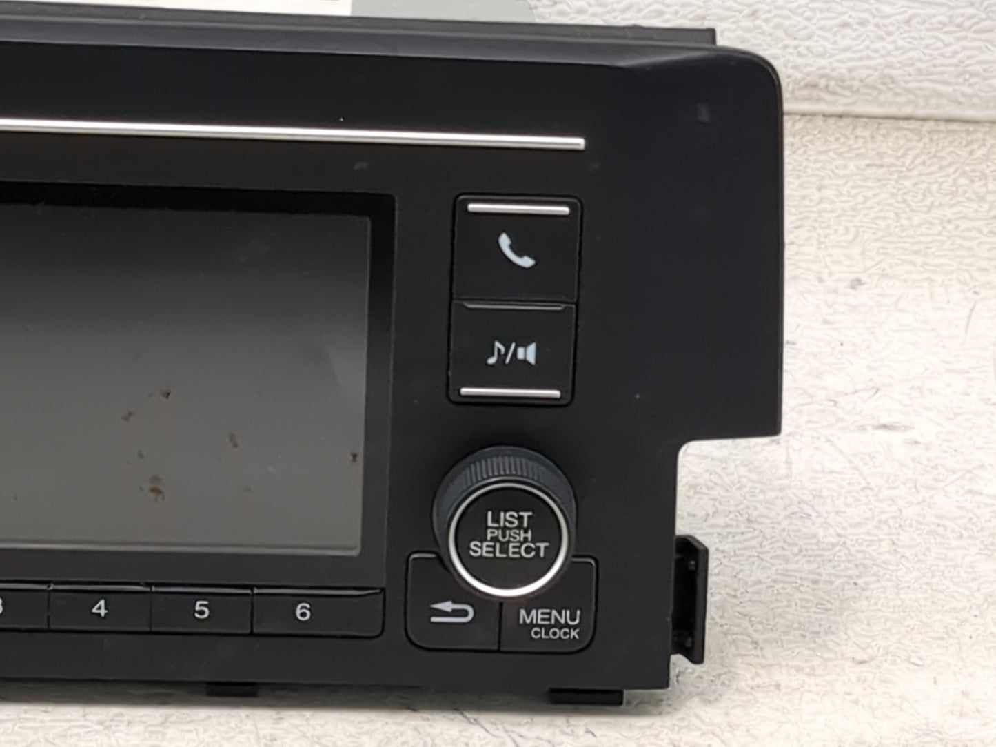 2019-2021 Honda Civic Radio AM FM Cd Player Receiver Replacement Fits Fits 2019 2020 2021 OEM Used Auto Parts - Oemusedautop