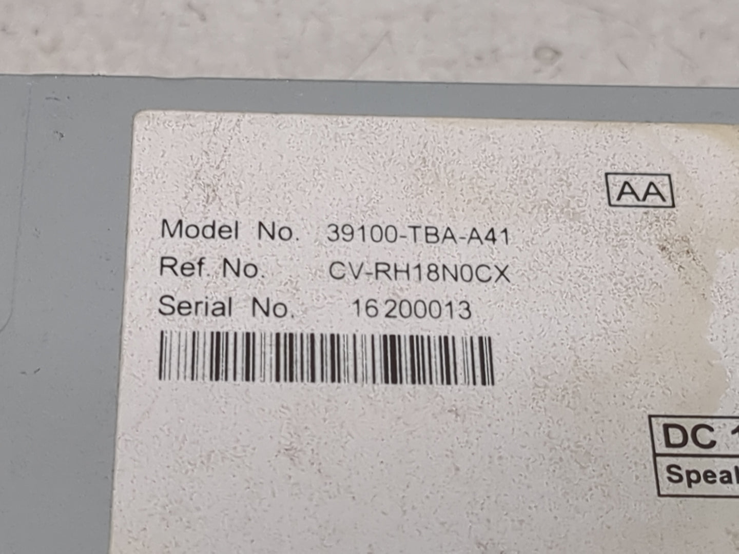 2019-2021 Honda Civic Radio AM FM Cd Player Receiver Replacement Fits Fits 2019 2020 2021 OEM Used Auto Parts - Oemusedautop